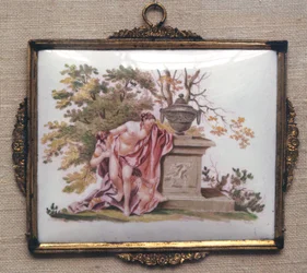 Plaquette met afbeelding van Venus en Adonis, Birmingham, ca. 1755-60